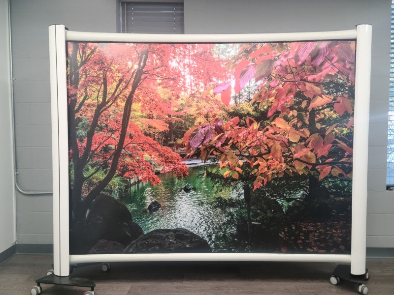 Rolascreen with Nature background