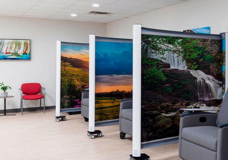 hospital screens in medical facility